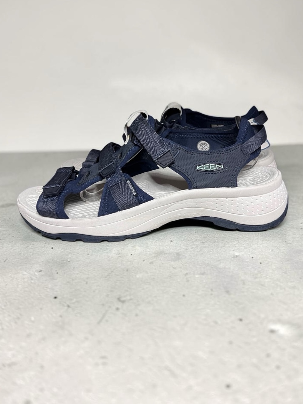 🌻NEW KEEN Astoria West Open Toe Sandals Navy Gray Women's Sport Hiking Water 11